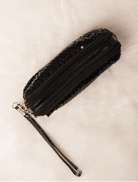 Portofel Dama Paietat Glow Negru