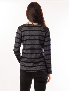 Bluza Dama In Dungi Moments Bleumarin Si Negru