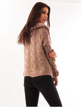 Pulover Dama Cu Guler Amplu Casual Sunday Lila