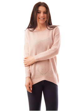Pulover Dama Lung Protection Roz Deschis
