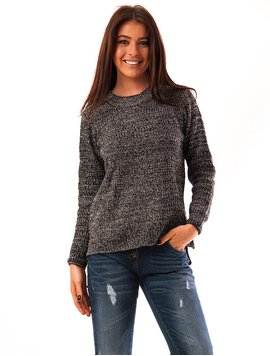 Pulover Dama Inspicat Tiger Negru
