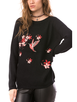 Pulover Dama BirdyWinter Negru