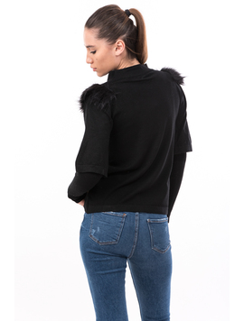 Pulover Dama FurryCat Negru