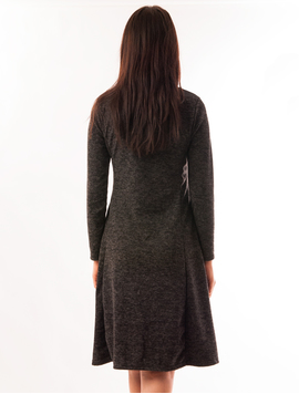 Rochie In Clos Festive Gri Petrol