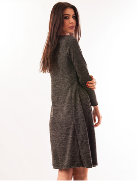 Rochie In Clos Festive Gri Inchis