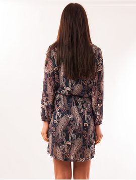 Rochie Din Voal Cu Cordon Androgin Bleumarin