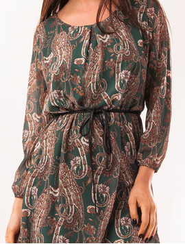 Rochie Din Voal Cu Cordon Androgin Verde