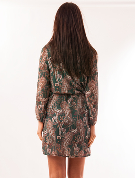 Rochie Din Voal Cu Cordon Androgin Verde