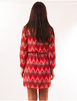 Rochie Din Voal Cu Cordon Zig-Zag Rosie