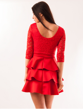 Rochie Cu Dantela Si Volanase Imagination Rosie