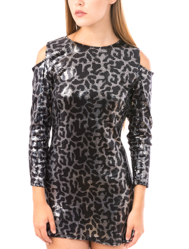 Rochie Cu Paiete Party Night Neagra