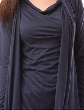 Rochie Dreapta Cu Cardigan Blindness Bleumarin