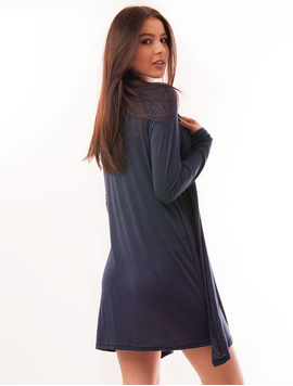 Rochie Dreapta Cu Cardigan Blindness Bleumarin