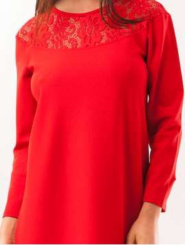 Rochie Dreapta Cu Dantela Moving Rosie