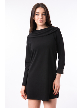 Rochie Dreapta Cu Esarfa Master Neagra