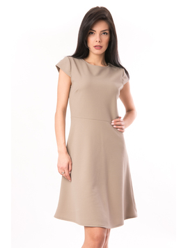 Rochie Mulata Si Evazata Personality Bej Inchis