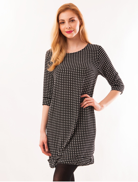 Rochie Cu Model Cu Buline Dots Me Alb Si Negru 