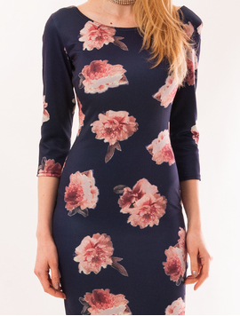 Rochie Mulata Cu Flori Questions Bleumarin