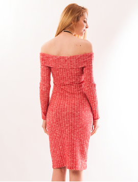 Rochie Mulata Cu Model Texturat Stranger Roz