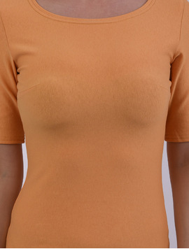Rochie Mulata Cu Maneca Scurta Century Mustar