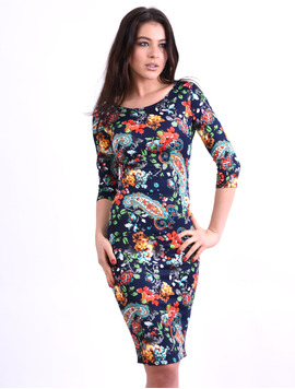 Rochie Mulata Cu Imprimeu Floral Speech Bleumarin