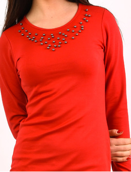 Rochie Mulata Cu Accesorii Metalice Feeling Rosie