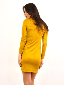 Rochie Mulata Cu Accesorii Metalice Feeling Mustar