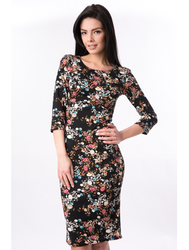 Rochie Mulata Cu Imprimeu Floral Without Neagra