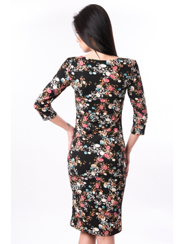 Rochie Mulata Cu Imprimeu Floral Without Neagra