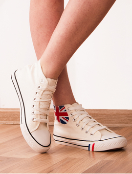 Tenisi Dama Steag Great Britain Crem
