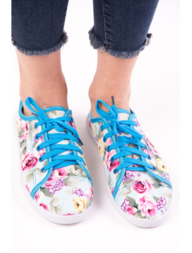 Tenisi Dama Imprimeu Floral Innocent Bleu