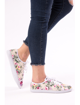 Tenisi Dama Imprimeu Floral Innocent Crem