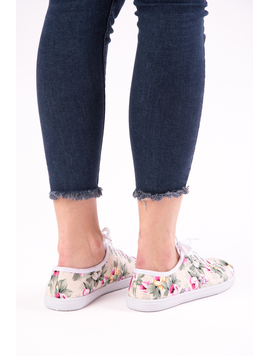 Tenisi Dama Imprimeu Floral Innocent Crem
