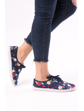 Tenisi Dama Imprimeu Floral Kindness Bleumarin