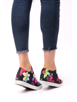 Tenisi Dama Cu Imprimeu Floral Travel Negri