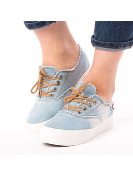 Tenisi Dama Jeans Albastru Deschis