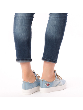 Tenisi Dama Jeans Albastru Deschis