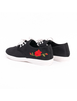 Tenisi Dama Cu Siret FreshFlower Negru