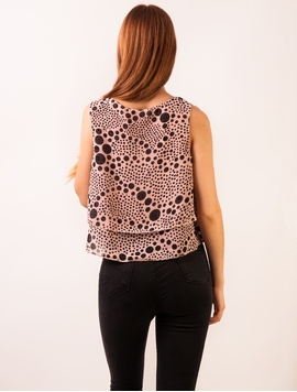 Top Dama Scurt Candy Dots Roz