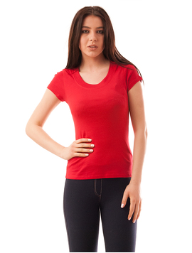 Tricou Dama Mulat Uni Misha Rosu