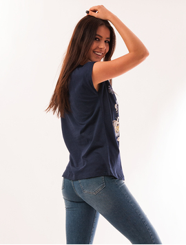 Tricou Dama Cu Imprimeu Fluturi Perfection Negru