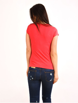 Tricou Dama Cu Fermoar Attract Corai