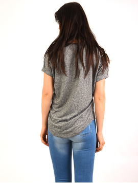 Tricou Dama Cu Imprimeu Dress Code Gri