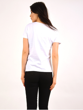 Tricou Dama Cu Broderie Photographer Alb