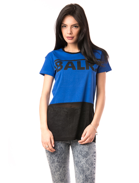 Tricou Dama Cu Imprimeu Blah Blah Albastru