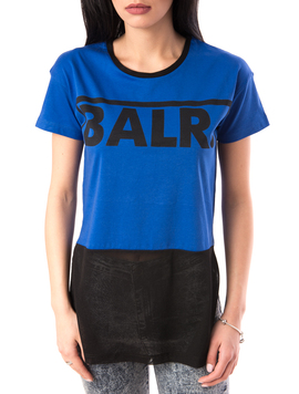 Tricou Dama Cu Imprimeu Blah Blah Albastru