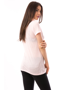 Tricou Dama Cu Imprimeu No Way Roz