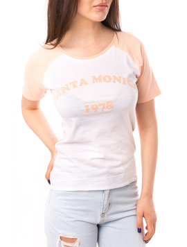 Tricou Dama Cu Imprimeu Santa Monica Piersica