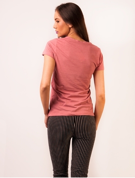 Tricou Dama Cu Anchior Basic Form  Pink