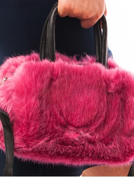 Geanta Dama Cu Blanita Artificiala Fucsia